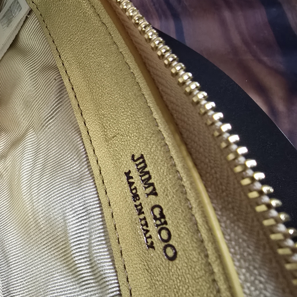 Jimmy Choo Gold Metallic Star-Studded Wallet - NWOT - COA - Picture 14 of 16